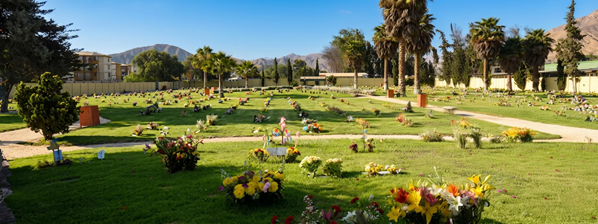 Vista panorámica del Cementerio Parque de Copiapó